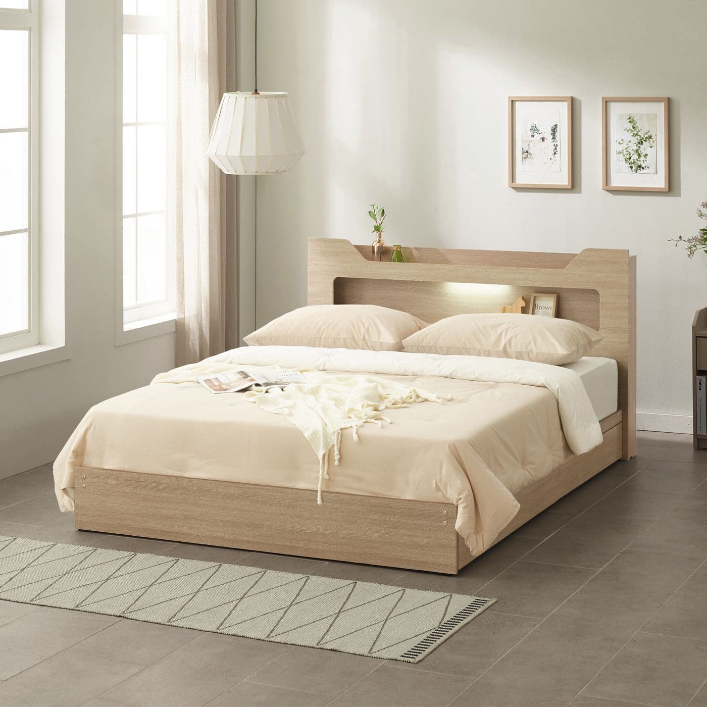 하모니 빅와이드 서랍형 LED 침대 가격 추적 하포스침대 하모니 빅와이드 서랍형 LED 침대 - 최저가 235,000원 (27% 할인)