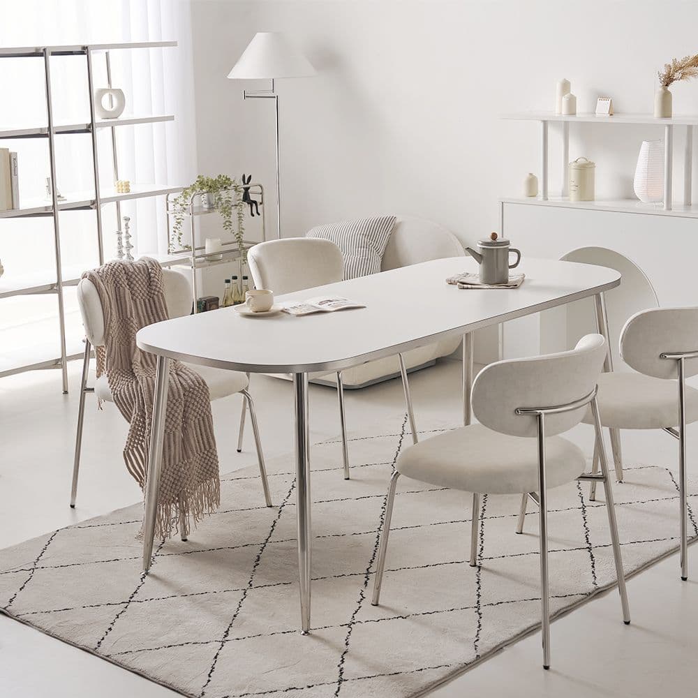 플랜비 실버 타원형 식탁 테이블 900 화이트 다이닝 가격 추적 폴앤코코 플랜비 실버 타원형 식탁 테이블 900 화이트 다이닝 - 최저가 138,000원 (23% 할인)