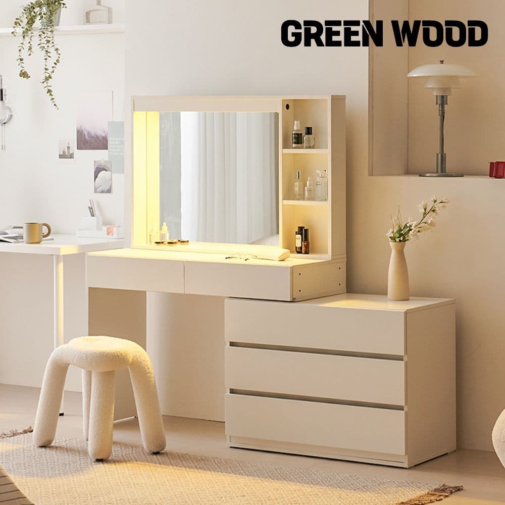 그린우드 시에라 화장대 확장형 콘솔서랍장 입식 화장대정리 거울포함 가격 추적 그린우드 그린우드 시에라 화장대 확장형 콘솔서랍장 입식 화장대정리 거울포함 - 최저가 124,000원 (31% 할인)